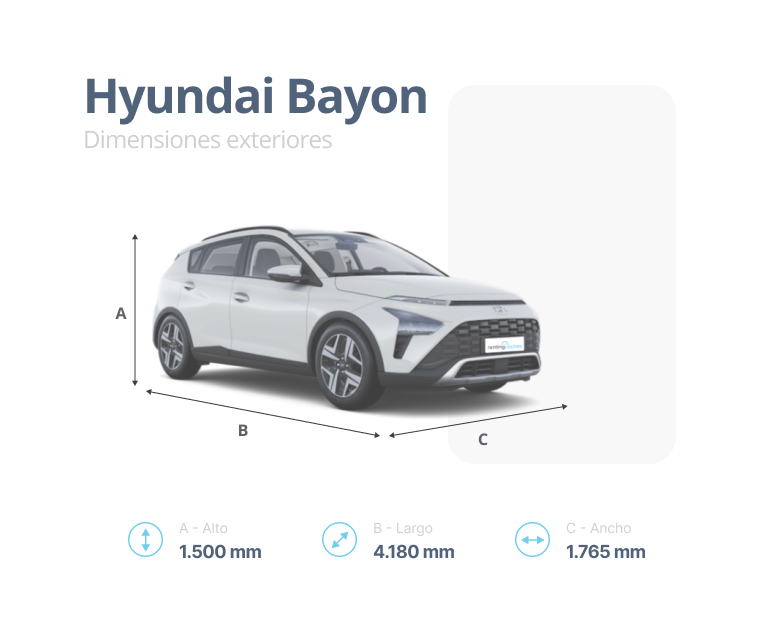 Medidas del Hyundai Bayon